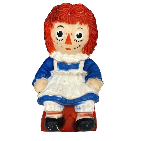 My Toy Co. Raggedy Ann Doll Coin Piggy Bank Bobbs Merrill Child Toy VIntage 1972 - Picture 10 of 10